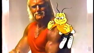 HULK HOGAN DOESN'T EAT NUTS AND HONEY!!  Hulk Hogan Honey Nut Cheerios Commercial 80's
