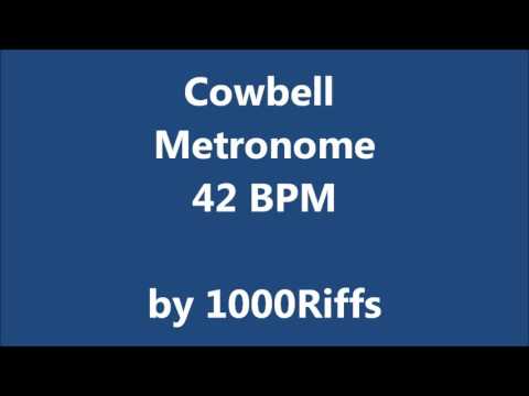 Cowbell Metronome 42 BPM - Beats Per Minute