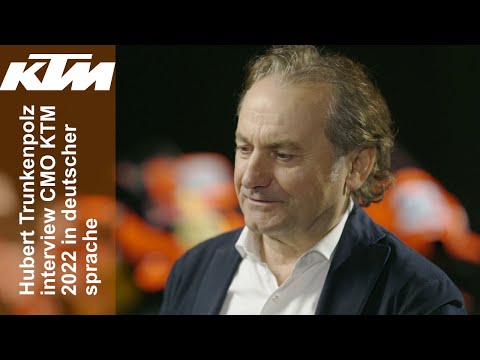 Hubert Trunkenpolz video interview CMO KTM AG 2022 in deutscher Sprache mit Untertiteln