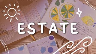 18 IDEE di pagine ESTIVE da creare nel bullet journal 🏖️ semplici e colorate