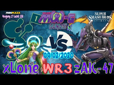 xLone (Palutena, Mr  Game & Watch) vs zAK-47 (Ridley) WR3 MKSunday 63