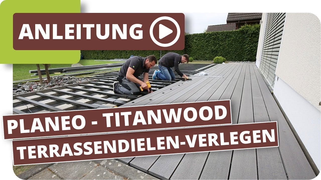 planeo TitanWood composite decking boards installation