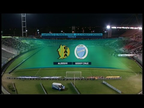 Fútbol en vivo. Aldosivi - Godoy Cruz. Fecha 8. Torneo de Primera División 2015. FPT.