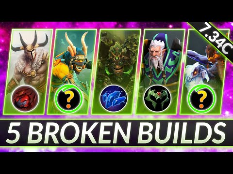 5 NEW BROKEN BUILDS of Patch 7.34c - BEST ITEM and HERO COMBOS - Dota 2 Guide