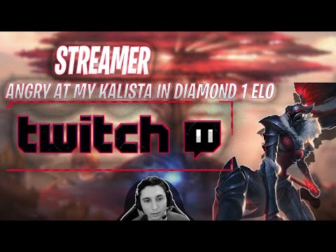 STREAMER GETS ANGRY WHEN HE MEETS MY KALISTA IN DIAMOND 1 ELO - KALISTA AND LULU AGRO GUIDE