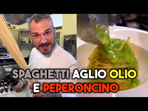 Spaghetti aglio, olio e peperoncino 🌶️ Chef Roberto Di Pinto