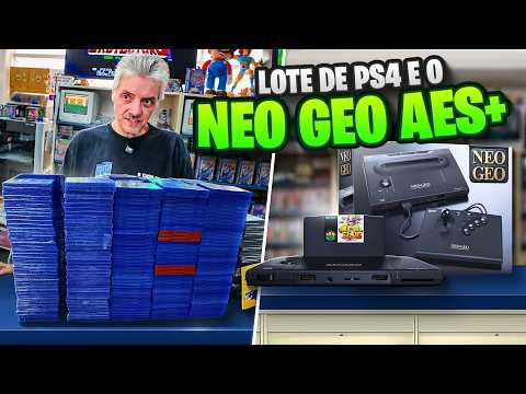 NEO GEO AES VOLTOU E LOTE GIGANTESCO DE PLAYSTATION 4!