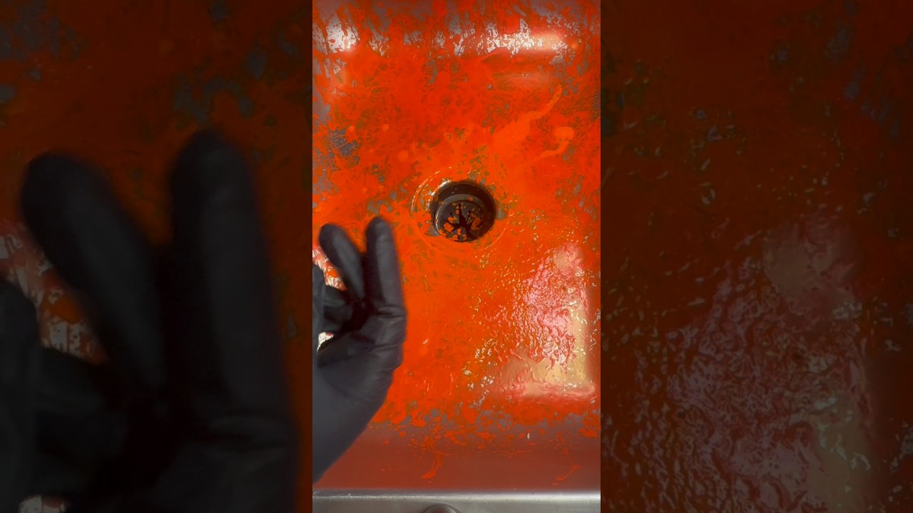 Sink cleaning 🧽 ASMR! Volume up! #asmrsounds #sinkclean #cleaning #satisfying