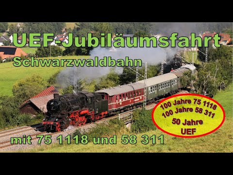 Schwarzwaldbahn Parallelfahrt - Jubiläum 50 Jahre UEF am 04.09.2021