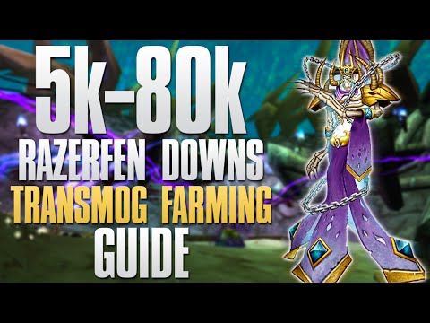WoW Gold Farming: How To Farm Razorfen Downs Transmog! 7.0.3 5k-80k Item Value Per Hour!