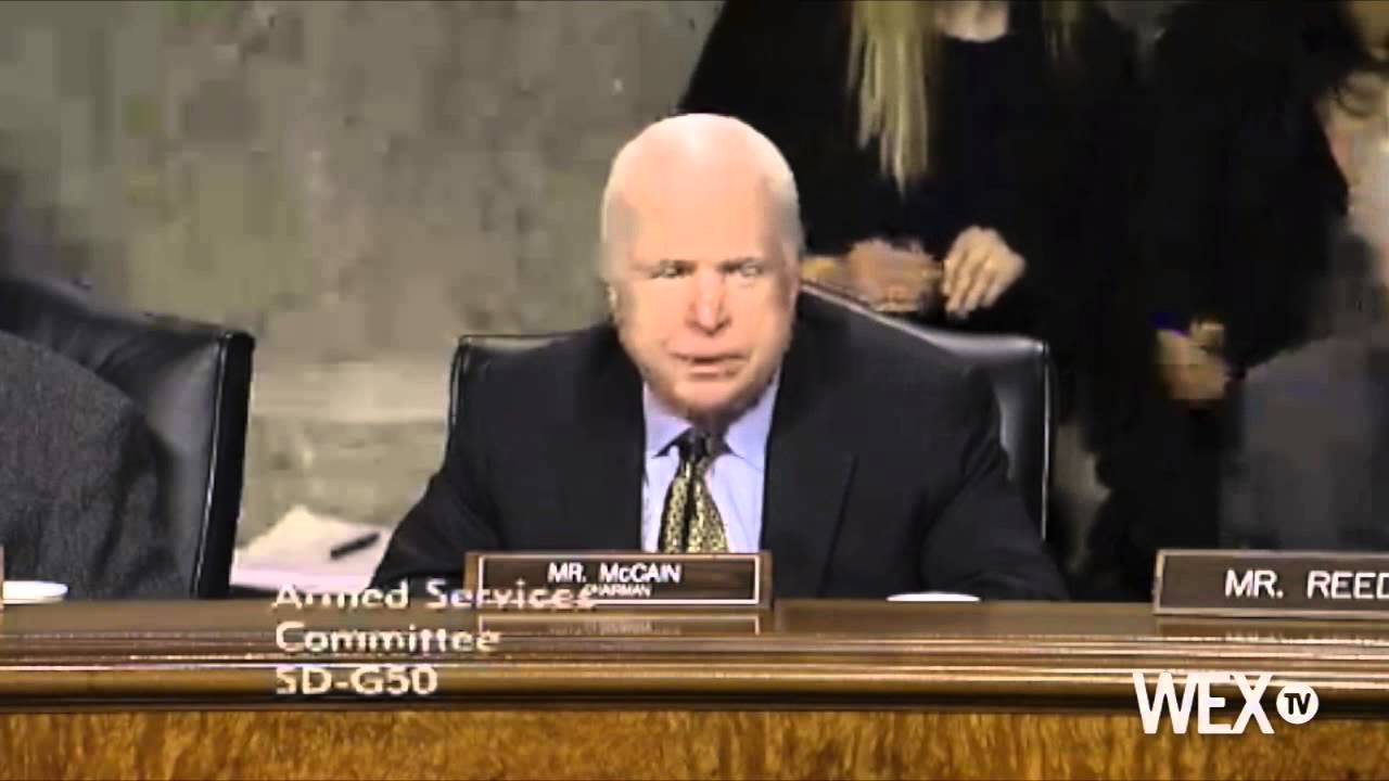 John McCain blasts 'low-life scum' protesters - YouTube