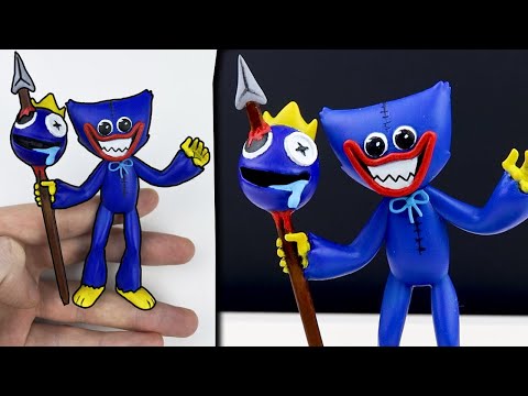Making Huggy Wuggy Poppy Playtime Vs Blue Rainbow Friends - Sculpture Timelapse