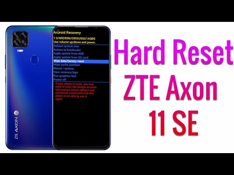 Hard Reset ZTE Axon 11 SE | Factory Reset Remove Pattern/Lock/Password (How to Guide)