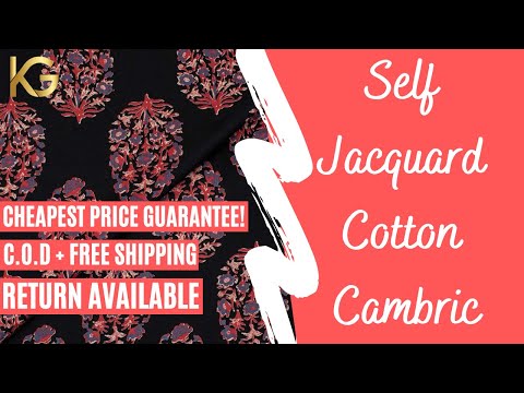 Brocade tissue jacquard fabric