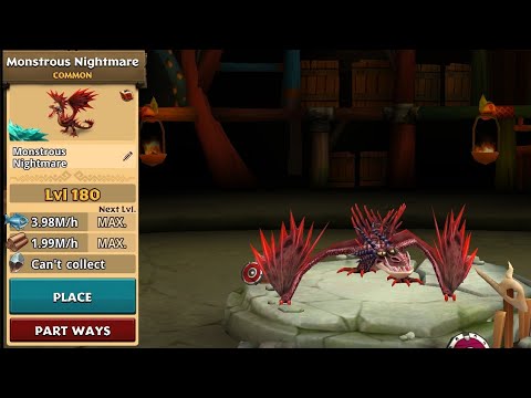 MONSTROUS NIGHTMARE MAX LEVEL 180 TITAN MODE - DRAGONS: RISE OF BERK