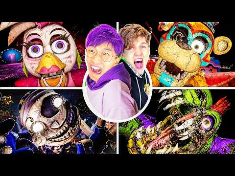 100% Completing FNAF SECURITY BREACH! (ALL SECRET ENDINGS!)
