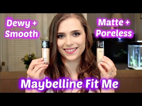 Maybelline Fit Me | Matte + Poreless vs Dewy + Smooth | Review and Demo