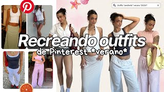 RECREANDO outfits aesthetic de Pinterest *verano 2025* (con ropa real)