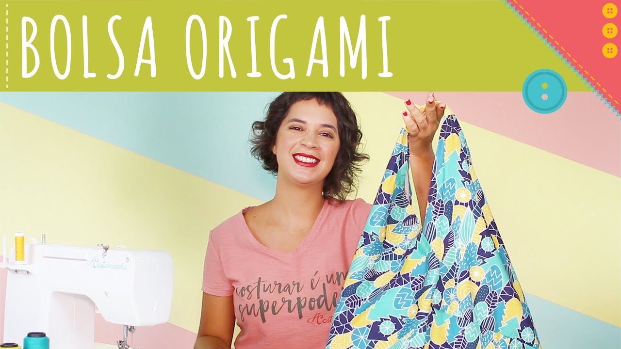 Como fazer bolsa origami de tecido passo a passo