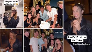 Lexi Rivera Gets Her 10 Million Subscribers Plaque and Celebrates the Milestone with Amp World!!