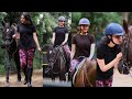 Actress Kajal Aggarwal Horse Riding Video Manastars