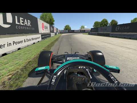 IRacing Mercedes W-12 Realistic F1 Realistic Low Speed Crash After Missing Brake Marker