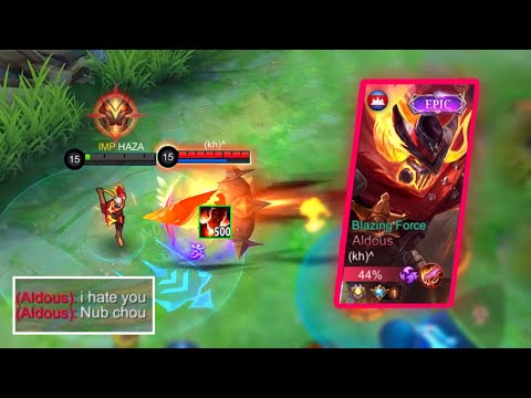 Chou HAZA Meet Top Global SUPREME Aldous 500 STACK in Ranked?? WHO WIN? - MLBB