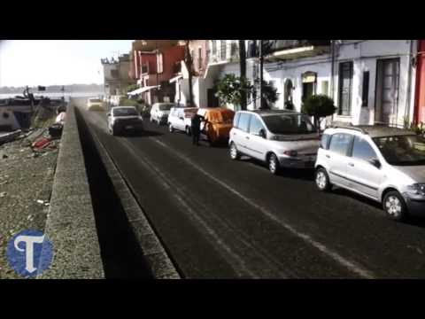Ash and lava stones rain down in Sicily like black hail