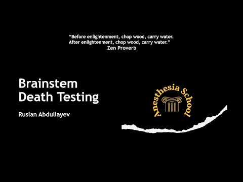 Brainstem Death Testing