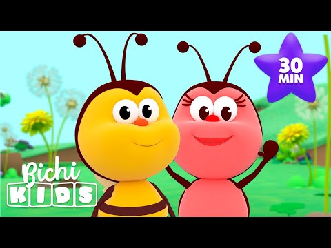 🐝 Canciones con La Abeja Be-Be 🐝🌈 CANCIÓN INFANTIL | Bichikids en español
