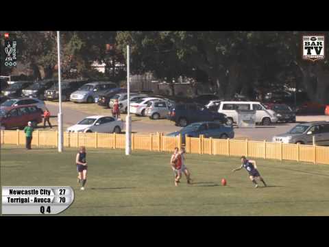 2014 BDAFL Round 15 3rd Division Highlights - Terrigal Avoca v Newcastle City