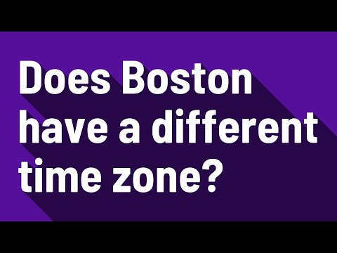 Does Boston have a different time zone?