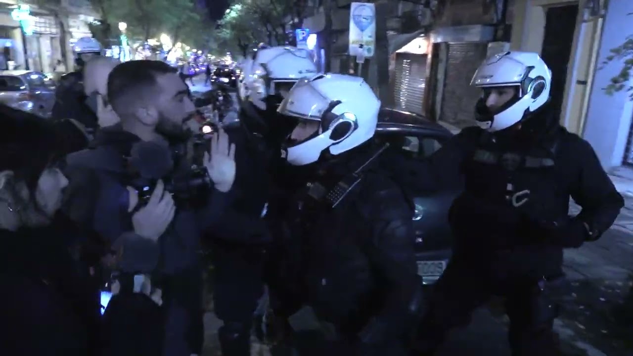 Επίθεση αστυνομικών της ΔΡΑΣΗ σε δημοσιογράφους | Θεσσαλονίκη 6-12-2023