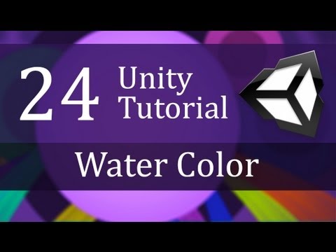 24. Unity Tutorial, Water Color - Create a Survival Game