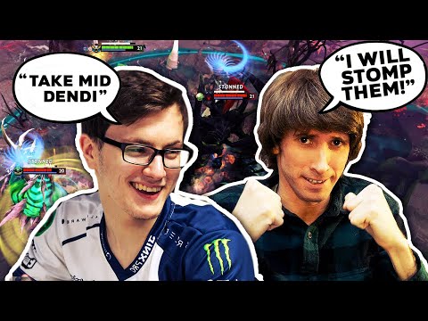 MIRACLE gives mid to DENDI - First Time on 7.30 Patch Dota 2
