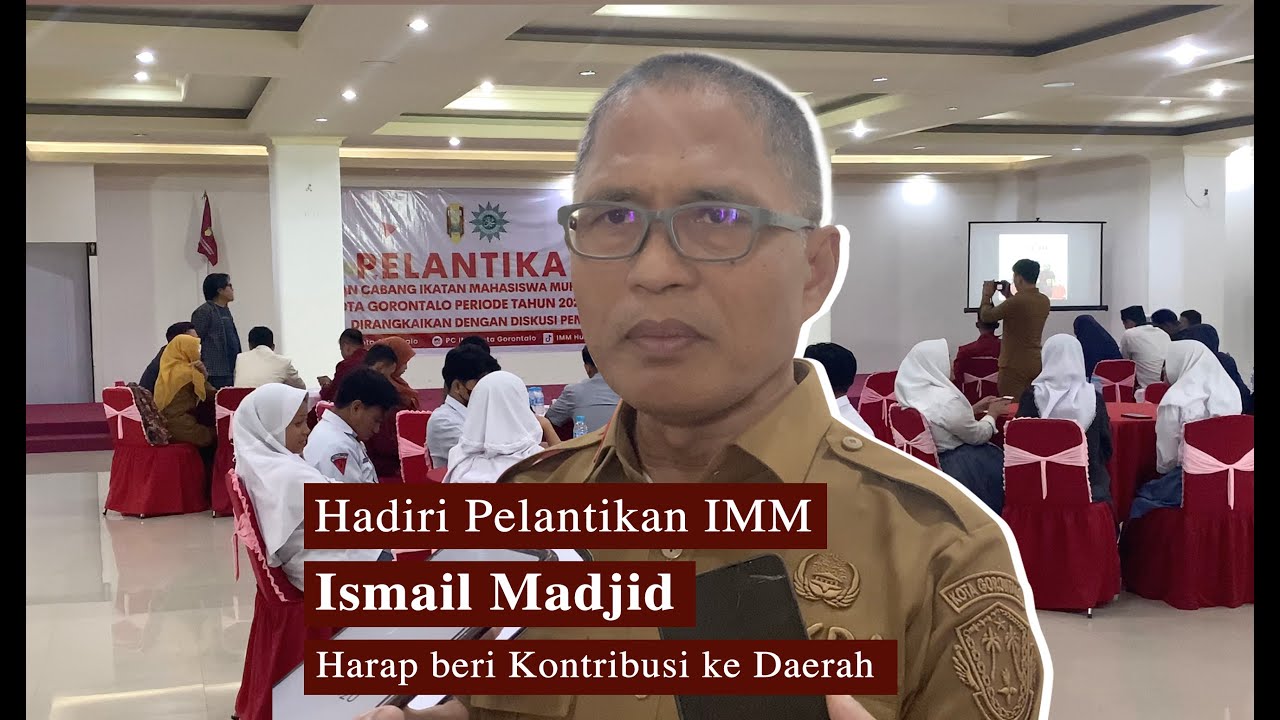 Hadiri Pelantikan Pengurus IMM Cabang Kota Gorontalo, Ismail Madjid Harap beri Kontribusi ke Daerah