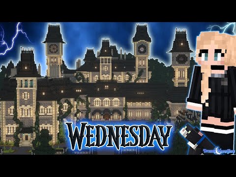 DreamyMoonGlow - Wednesday’s Nevermore Academy Minecraft Castle Build 🏰