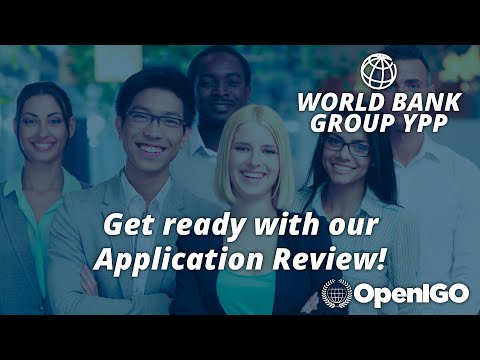World Bank Group YPP - Application Review