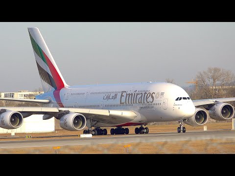 BIG PLANES COMPILATION | HEAVIES ONLY | 15 TAKEOFFS & LANDINGS + TAXIING | MUC | A380 B787 A340 A350