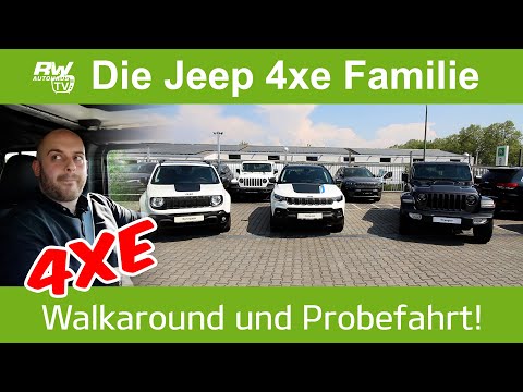 Jeep 4xe Familie - Renegade, Compass, Wrangler - Walkaround & Probefahrt 2022 - Plug-in-Hybrid