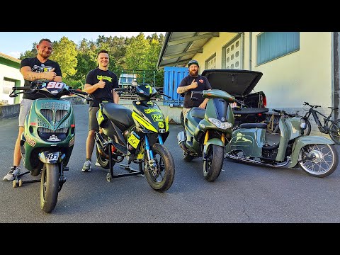 Scooter-Attack trifft Rostblech - Simson Schwalbe und High End Scooter