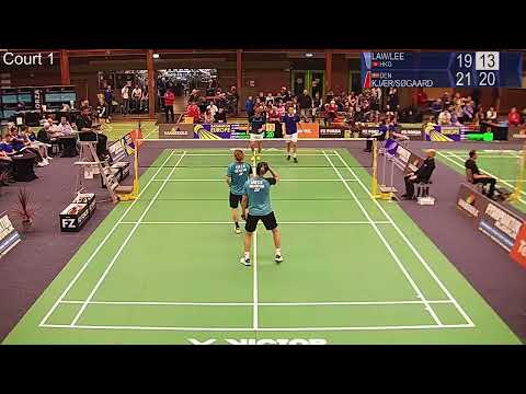 Match point -  Law / Lee  vs. Kjær / Søgaard - MD, SF - Dutch Int. 2022