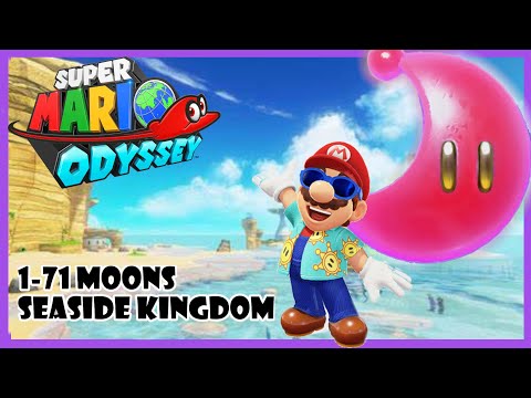 seaside kingdom power moon guide (all moons 1-71) Super Mario Odyssey