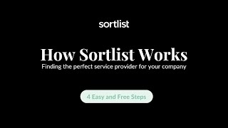 How Sortlist Works - Finding a Service Provider