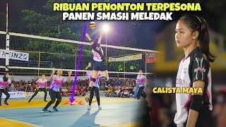 Download lagu Ribuan Mata Terpesona❗️ CALISTA MAYA Jadi Idola Panen Smash MELEDAK |Voli Terbaru Final Danyon Zipur mp3