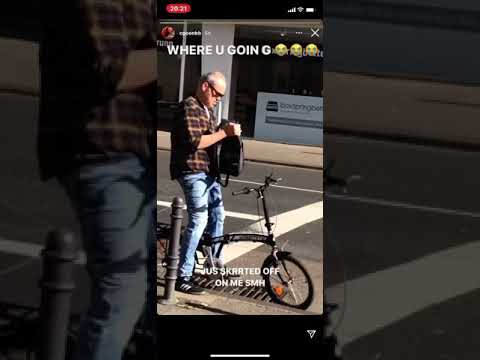 cgoon macht sich über radfahrer lustig