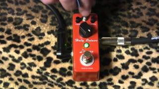 Donner HOLY OCTAVE micro pedal demo with Kingbee Tele & Pro Jr