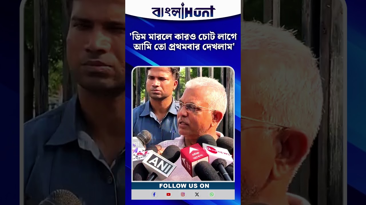 'ডিম মারলে কারও চোট লাগে আমি তো প্রথমবার দেখলাম'  দিলীপ ঘোষ
