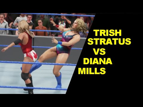 WWE 2K19 Trish Stratus vs Diana Mills - No Holds Barred