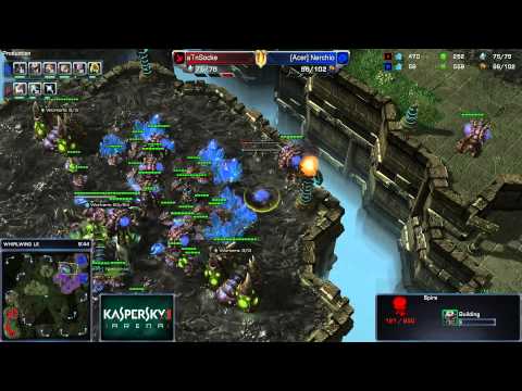 #239 Socke(P) vs. Nerchio(Z) - Kaspersky Arena #6 StarCraft II Heart of the Swarm Video